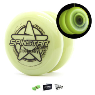 Yoyo Spinstar LED - Beginner Light Up Yoyo Toy yellow glow