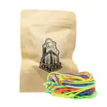 Vibrant neon-colored yo-yo strings with YoYoFactory Europe packaging.