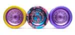 High-quality colorful yo-yos from YoYoFactory Europe, designed for skill tricks and competitive play.