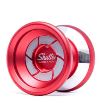 Red Shuttle Wide Angle yo-yo for professional tricks and performance.