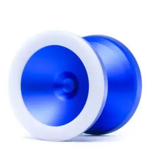Blue Yo-Yo from YoYoFactory Europe, high-performance skill toy for tricks and competitions.