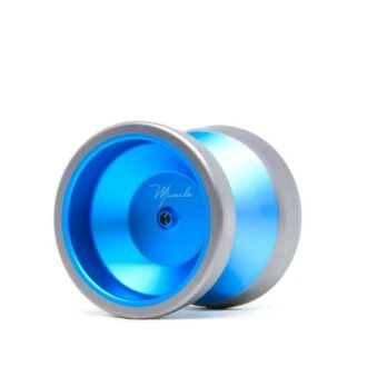 Blue Bimetal Pocket YoYo by YoYoFactory Europe for skill tricks.