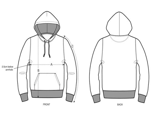yoyo hoodie size guide
