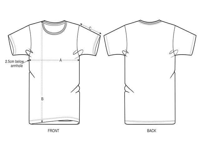 yoyo t-shirt size guide