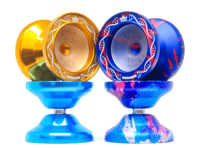 Colorful Yo-Yos from YoYoFactory Europe for professional and beginner players.