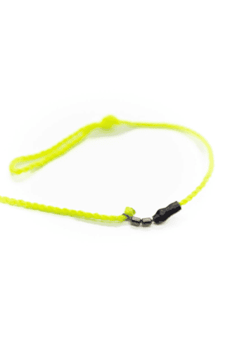 Bright neon yellow yo-yo string for smooth tricks and performance.