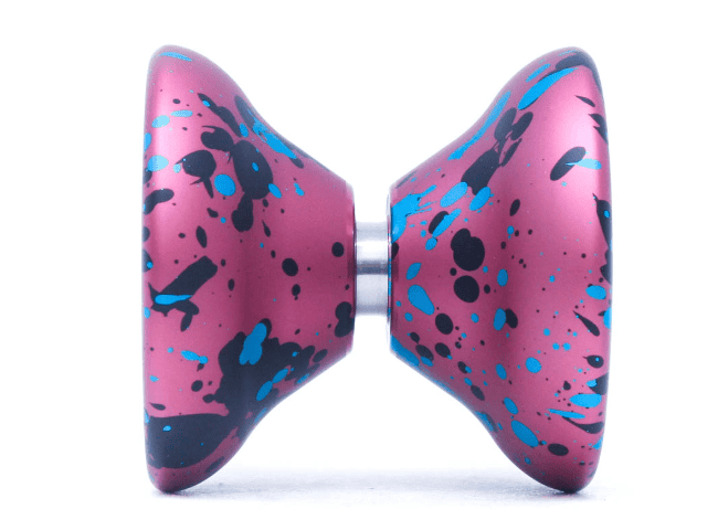 YoYoFactory Europe high-performance yoyo with vibrant splash paint finish.