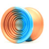 Bullseye - Orange Teal Fade