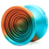 Bullseye - Orange Teal Fade